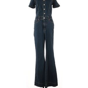 Women's Denim Flare Jumpsuit